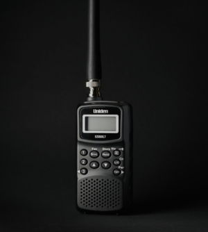 black and gray two way radio